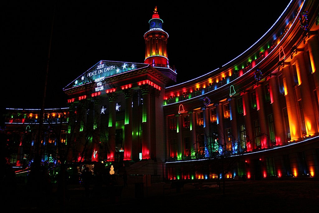 Denver City & County Building, Christmas Lights