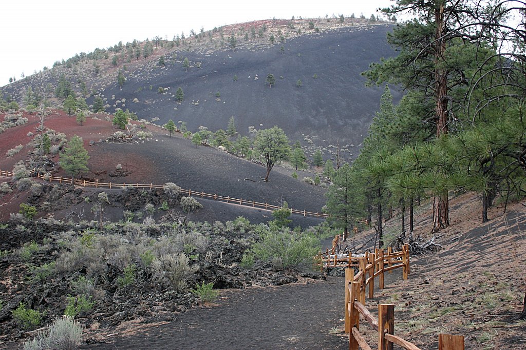 Sunset Crater (background)