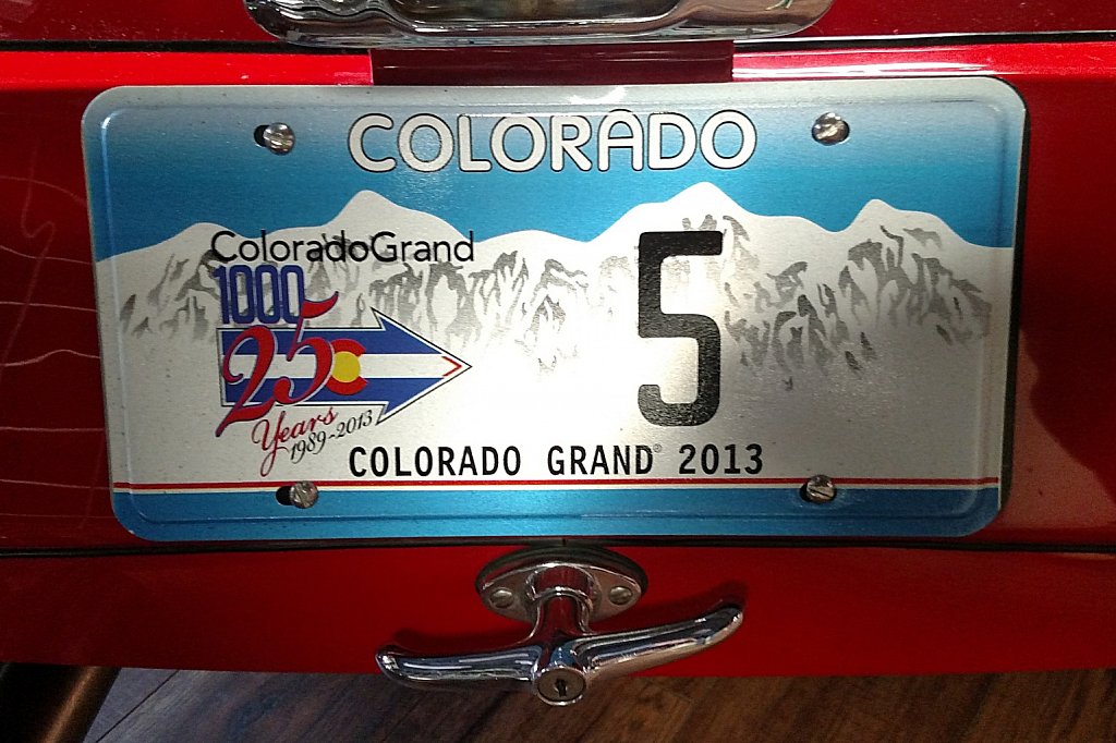 Colorado Grande License Plate