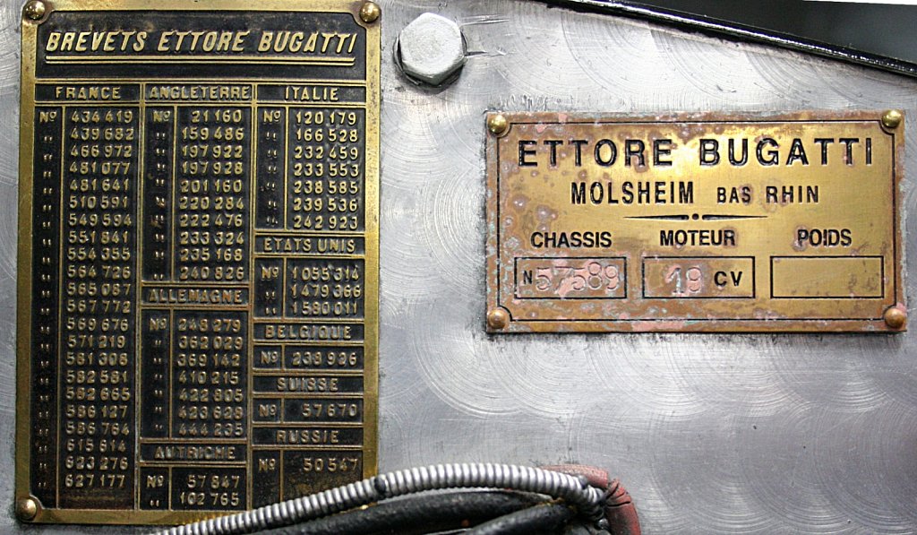 Brevets Ettore Bugatti